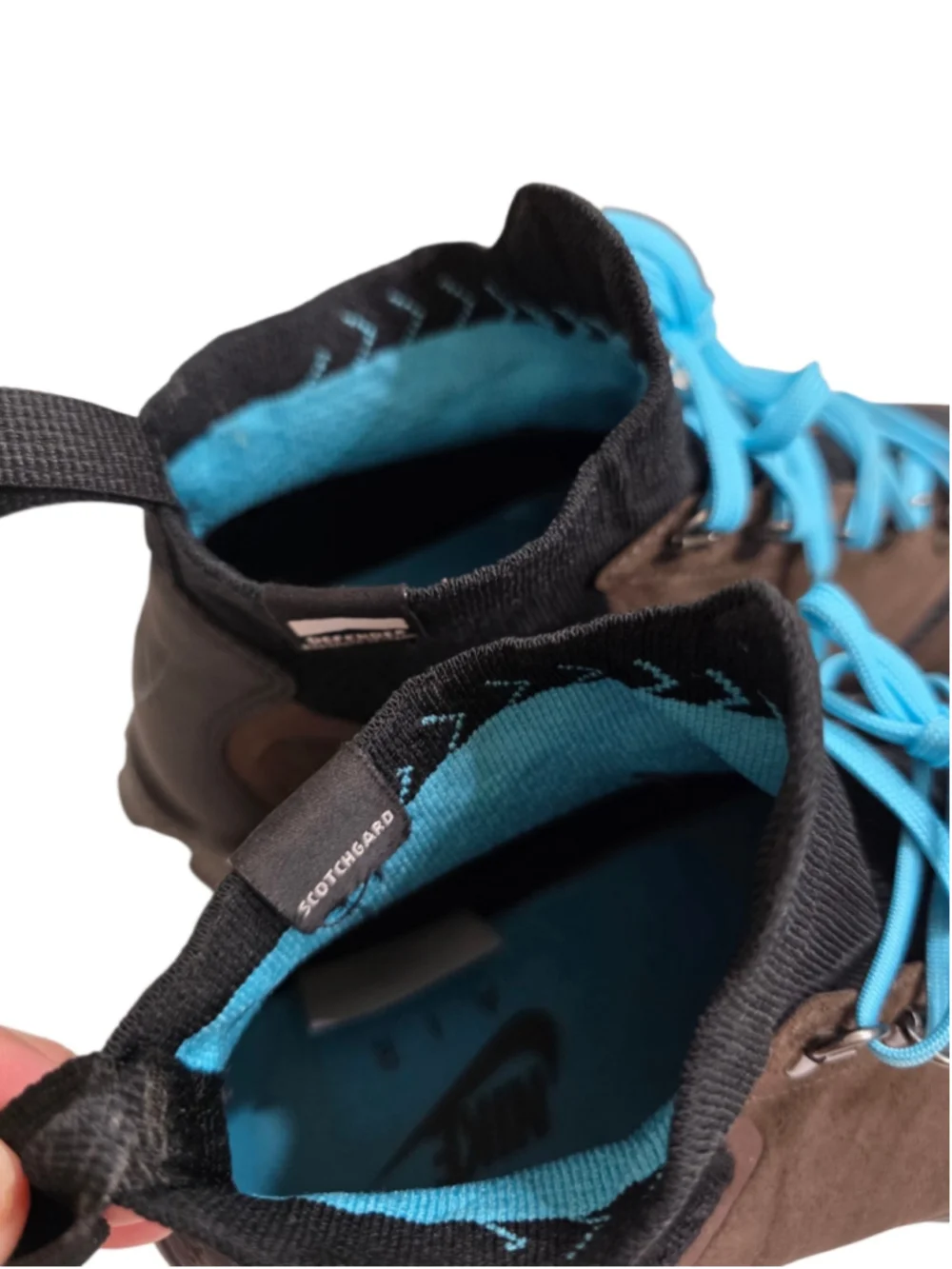 Men's Nike Talaria Mid Boots Brown and Blue